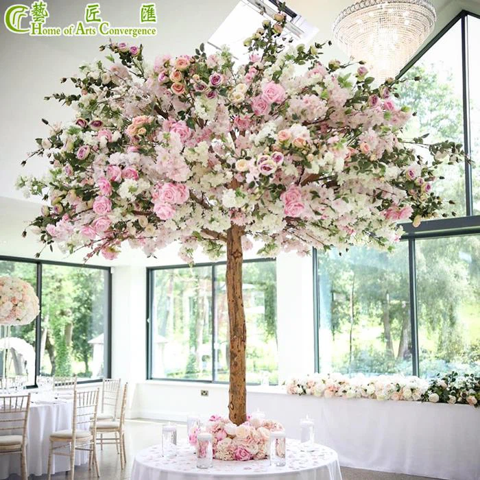 Künstliche Blumenbäume Hochzeit Mittelstücke Dekorationen
