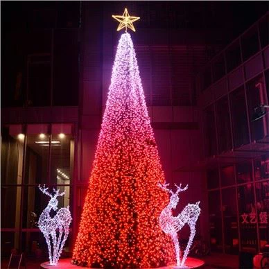 10m RGB animierter majestätischer Bergkiefern-Weihnachtsbaum