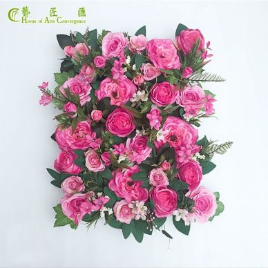 Erröten rosa Blume Wand